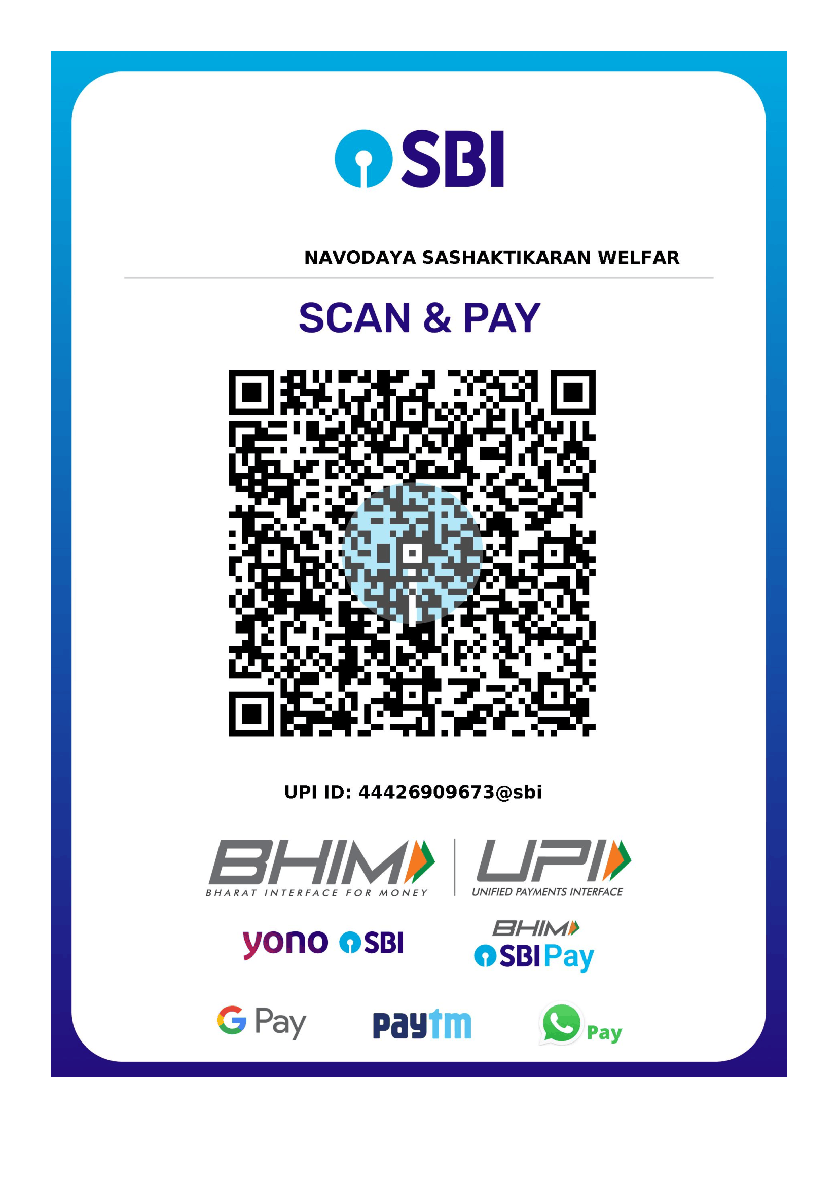 SBI UPI QR Code